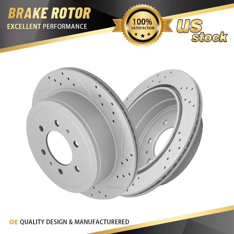 6-Lugs Rear Disc Brake Rotors for Ford F-150 2004-2011 Lincoln Mark LT 2006-2008
