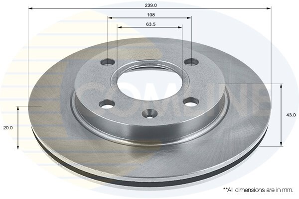 Front Brake Disc Fits Ford Ka 2000-2008 Fiesta 1989-2002 Escort 1990-2001 #1 gallery