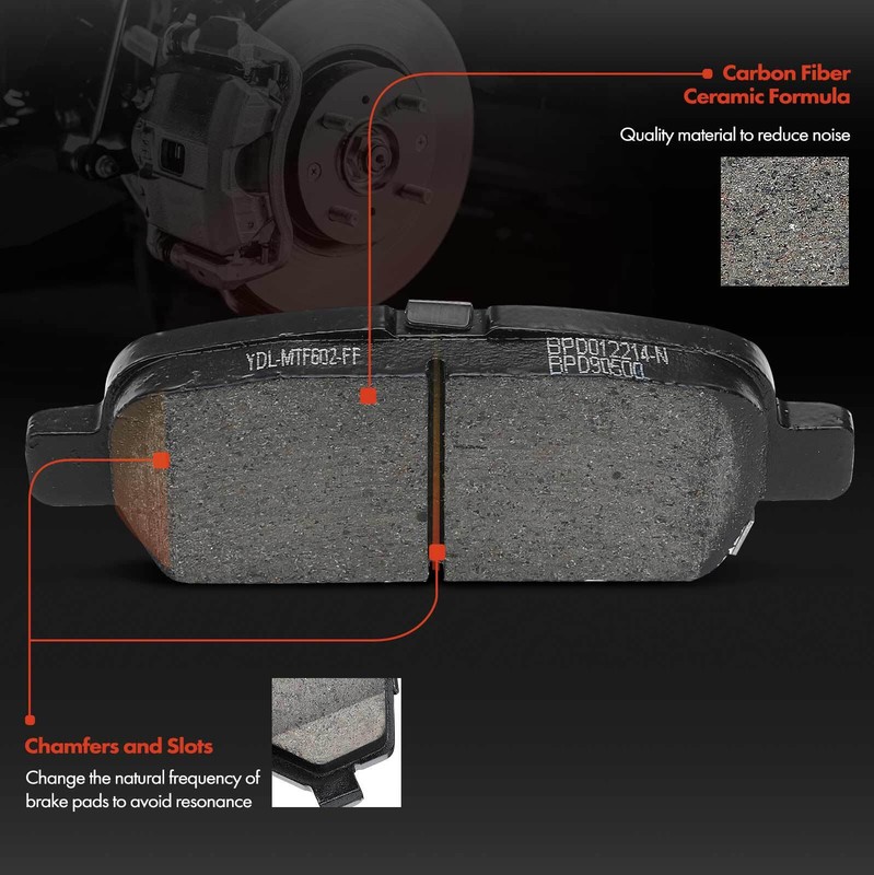 Rear Disc Rotors & Ceramic Brake Pads for Nissan Murano Pathfinder INFINITI FX45 gallery