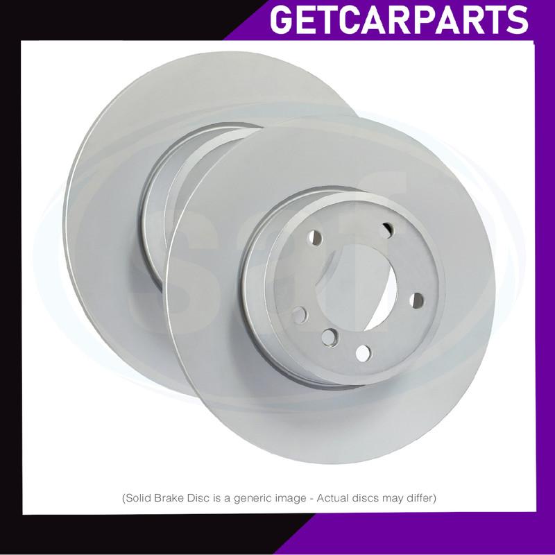VW New Beetle 1998-2012 Pair Rear Solid Brake Discs 232mm 1.4-2.5