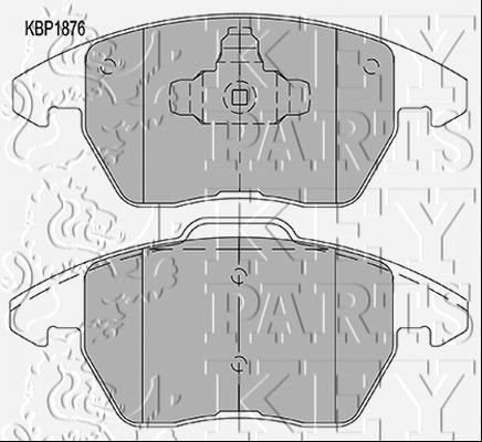 Key Parts Front Disc Brake Pad Set Pads KBP1876 – GENUINE – 5 YEAR WARRANTY