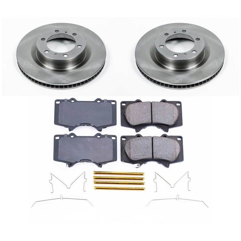 KOE5874 Powerstop Brake Disc and Pad Kits 4-Wheel Set Front & Rear for 4 Runner gallery