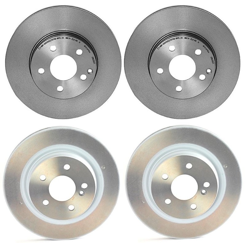 Brembo Front 295mm and Rear 300mm Coated Brake Disc Rotors Kit For MB W204 C250