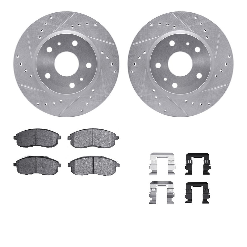 Dynamite Friction Disc Brake Kit for Suzuki SX4, SX4 Crossover 7512-01004