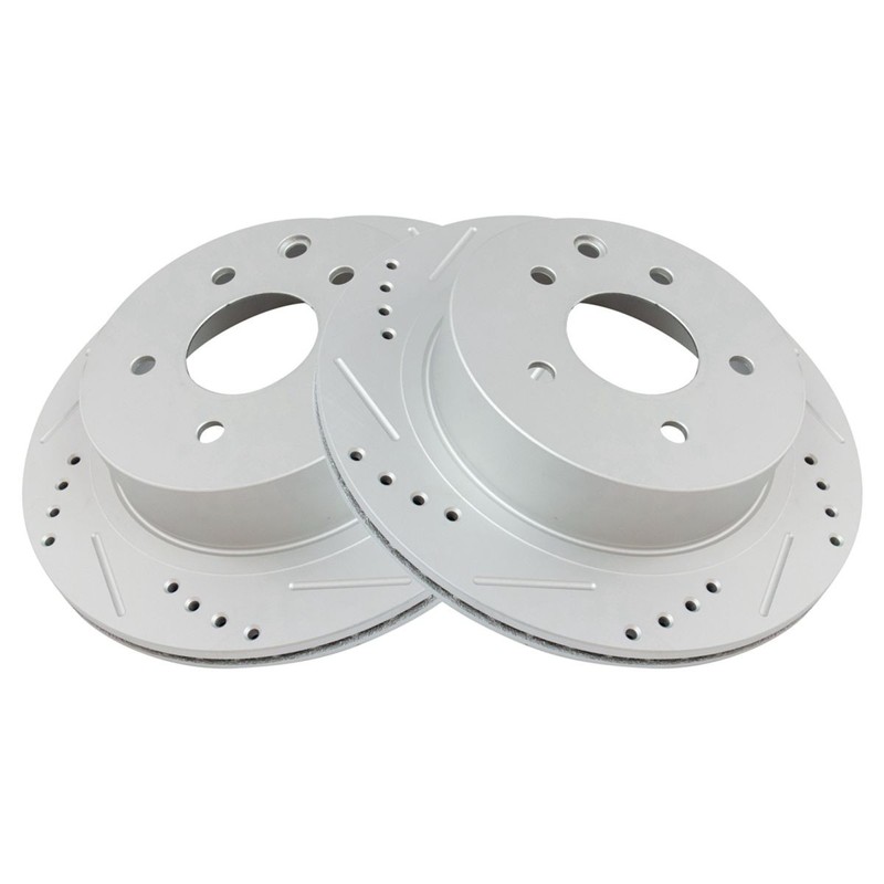 Rear Metallic Disc Brake Pads Performance Rotors & Calipers Kit for Nissan gallery