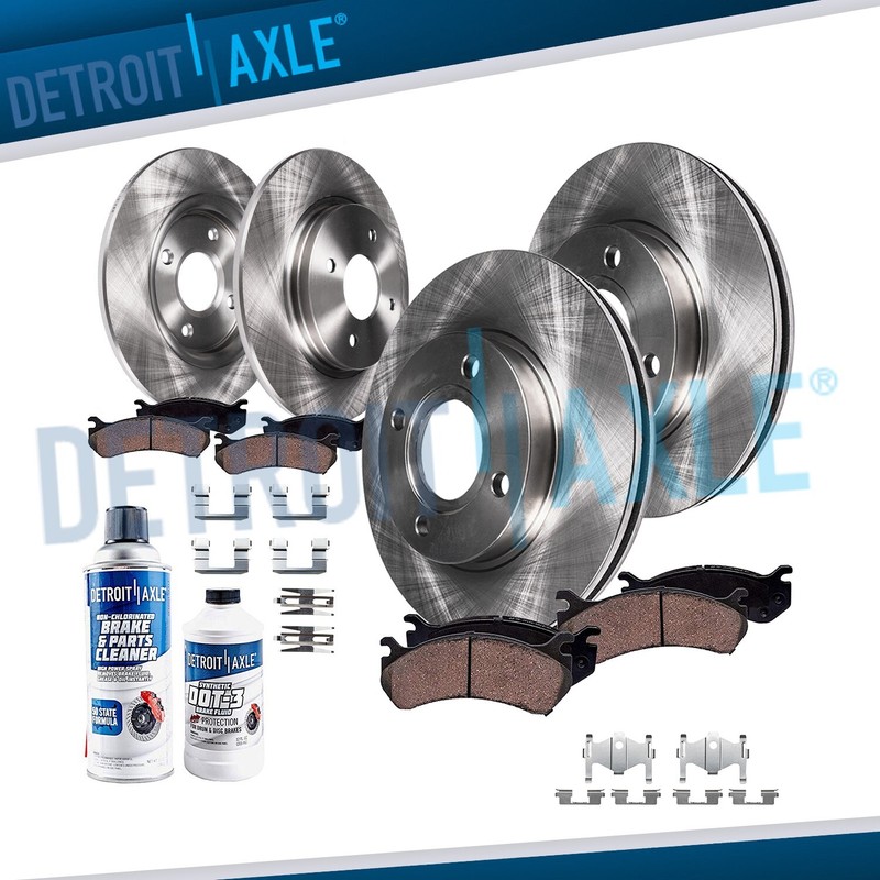 Front & Rear Disc Rotors Brake Pads for 2001-2006 Hyundai Elantra 4 Wheel Disc