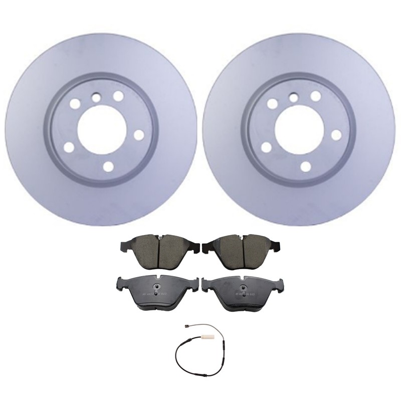 Hella Front Rotors Akebono Euro Ceramic Disc Brake Pad Kit For E92 328i xDrive