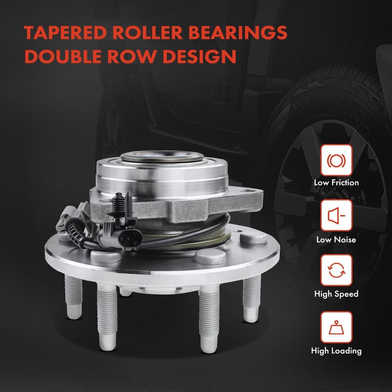 18x Drilled Brake Rotor Pads Control Arm Wheel Hub for Chevy GMC Cadillac Front gallery