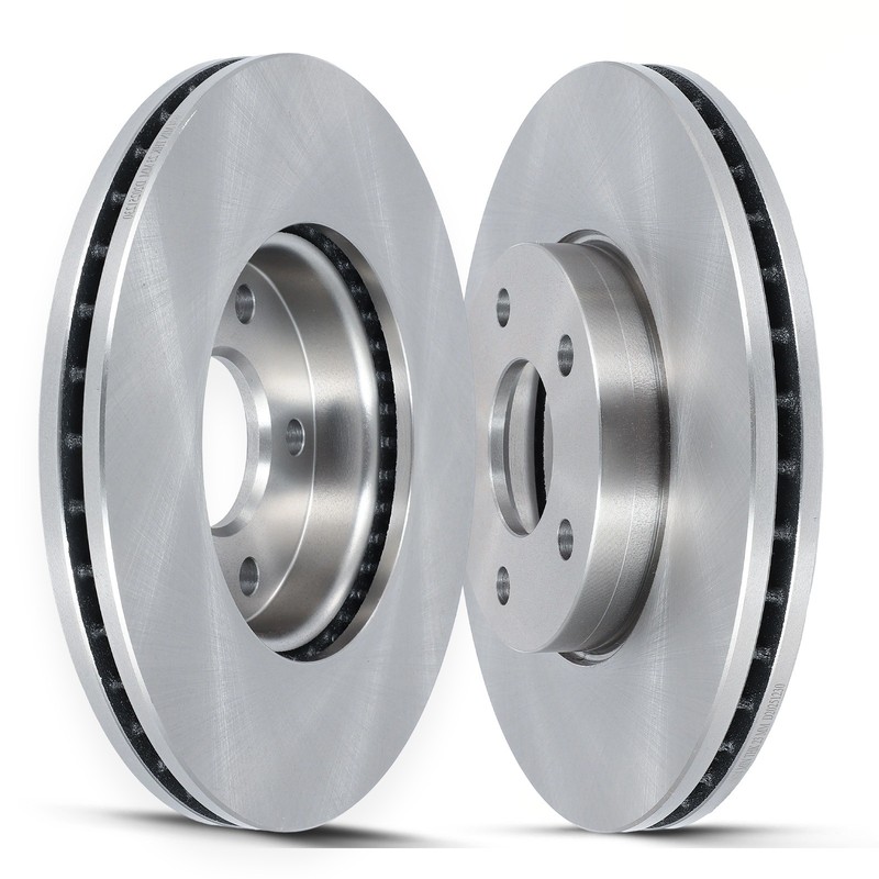 Front Vented Solid Brake Rotors 2X For Volvo C30 2012 – 2013 C70 2010 – 2013
