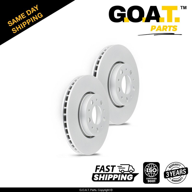 Front Brake Rotor Set for 01-09 Volvo S60 99-06 Volvo S80 Replacement 11.25 inch