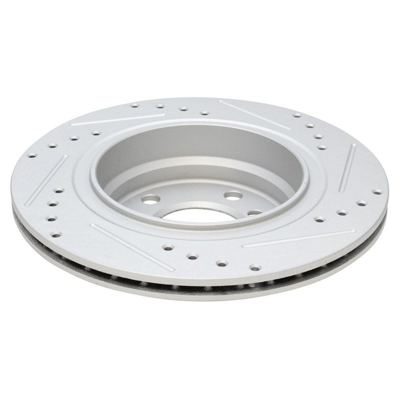 Brake Rotor Drilled Slotted & Ceramic Pad Kit Front & Rear Kit w/Chemicals gallery