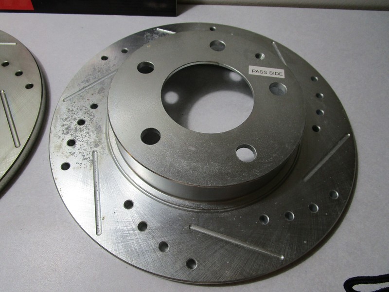 POWERSTOP MAZDA 93-03 REAR DISC EVOLUTION DRILLED SLOTTED PAIR PN JBR578XPR READ gallery