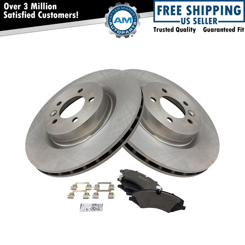 Front Premium Posi Ceramic Disc Brake Pads & Rotors Kit for Land Rover SUV