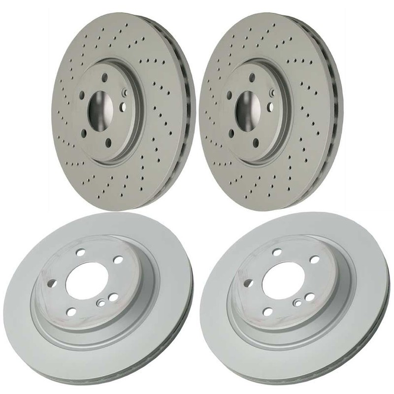 SET-452400363220 Zimmermann 4-Wheel Set Brake Discs Front & Rear AWD for MB