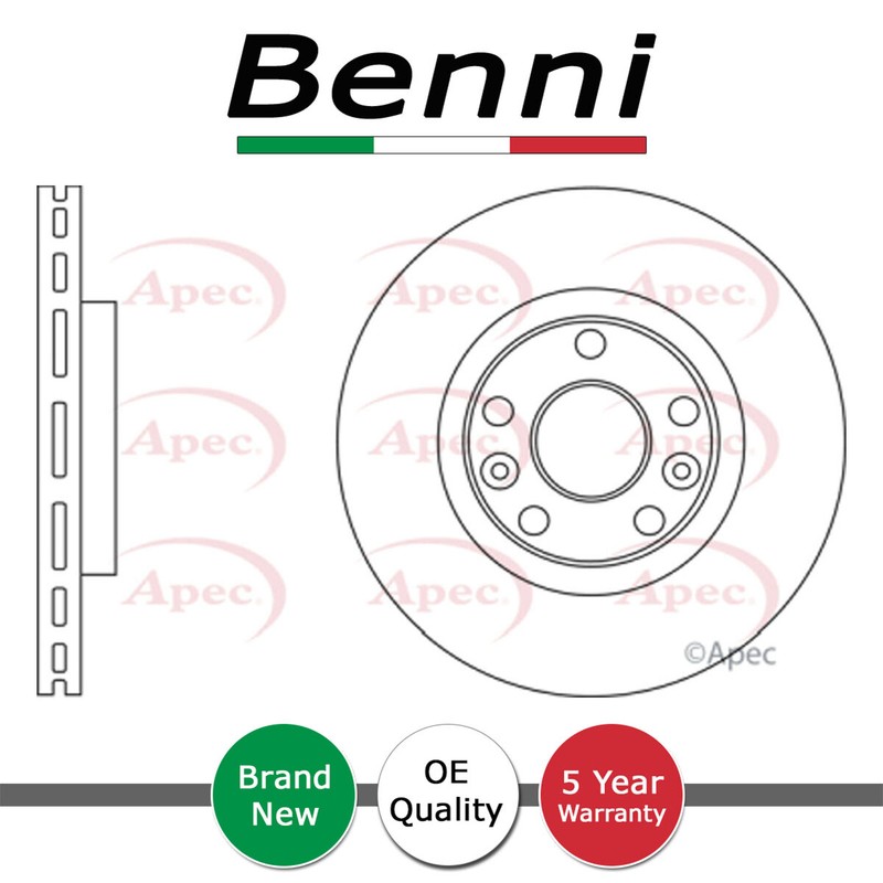 Brake Disc Front Benni Fits Renault Megane 2006-2009 2.0 dCi 7701208848