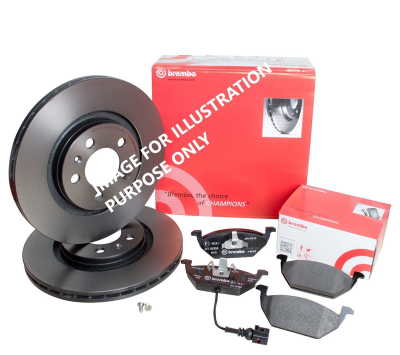 Brembo Front Brake Discs And Brake Pads Set 312 mm Internally Vented