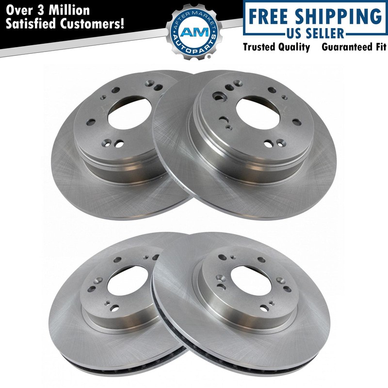 Front & Rear Brake Rotors Set For 2002-2004 Honda CR-V