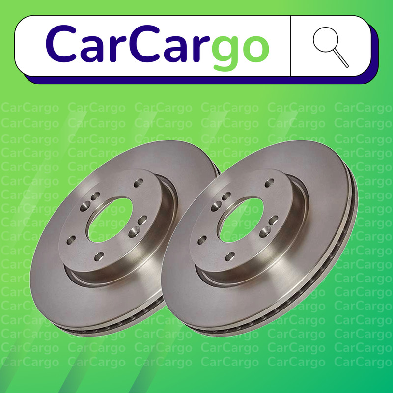 Premium Vented Front Brake Discs Pair Hyundai i30 1.4 2011-2024 280 mm