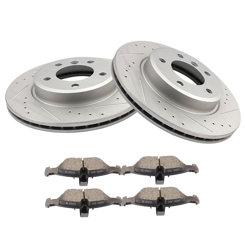 Front Brake Rotor & Ceramic Pad for BMW 323i 325i 325Ci 328i 325xi (E46 MODELS)