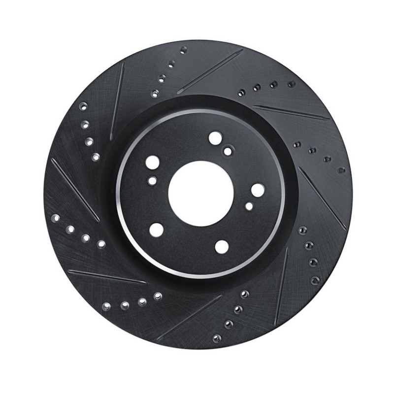 For Lincoln Zephyr 2006 Rotor Set | Black | Drilled And Slotted gallery