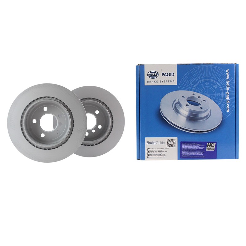 Hella Pagid 330mm Rear Coated Disc Brake Rotor For BMW F10 528i 535d 535i