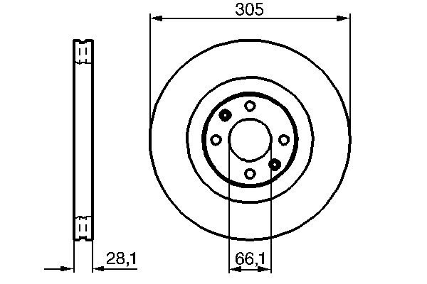 Bosch 0 986 479 024 Brake Disc for Peugeot gallery