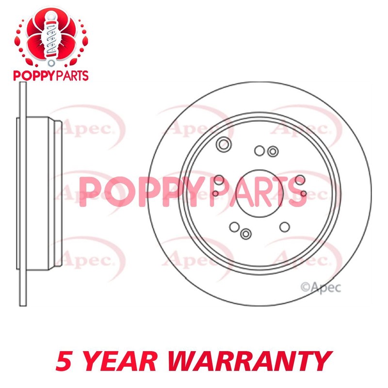 Fits Honda CR-V 2005-2007 2.0 2.2 TDi GCP Rear Brake Disc 42510S9AE50