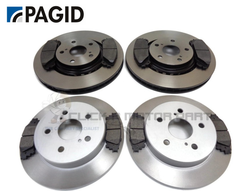 Pagid Front And Rear Brake Discs And Pads For Lexus NX300H 2.5 2014-2021