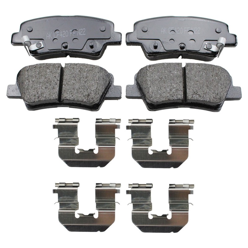 DuraGo Rear Rotors Akebono ProACT Ceramic Disc Brake Pads Kit For Optima 12-15 gallery