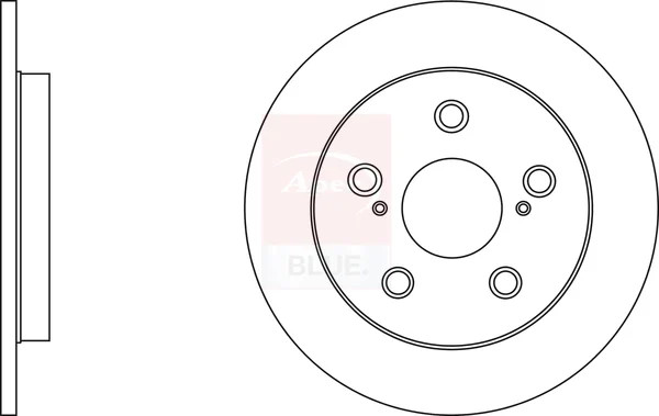 2x Brake Discs Pair Solid Rear 259mm SDK6634 Apec Blue Set 4243102190 4243112260