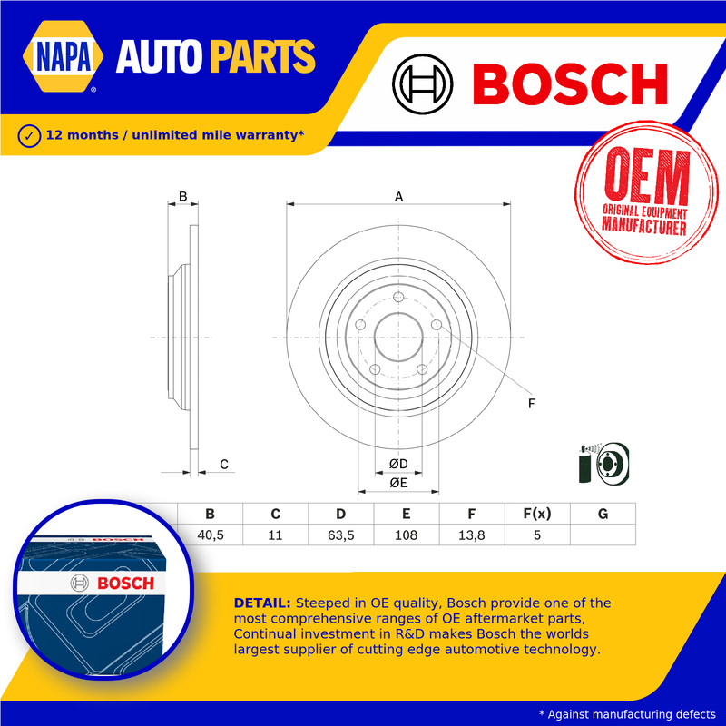 2x Brake Discs Pair Solid fits FORD KUGA Mk3 2.5 Rear 2020 on BGDC 302mm Set New