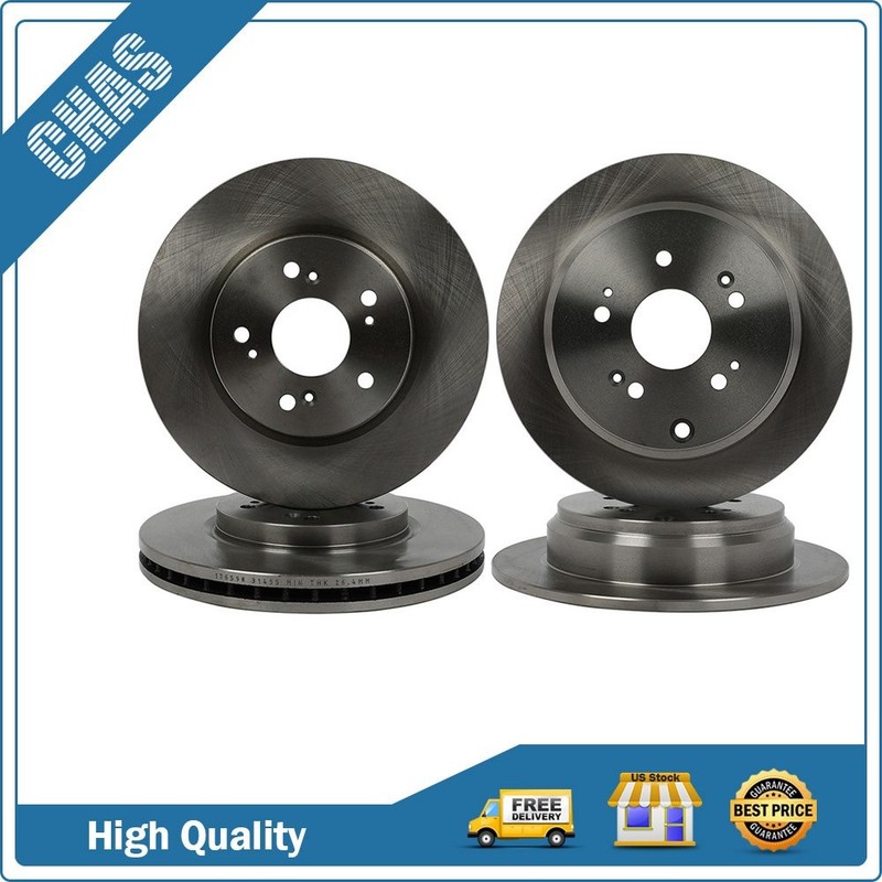 Fits For 2007 2008 2009 2010 – 2012 Acura RDX Front & Rear Brake Rotors Discs