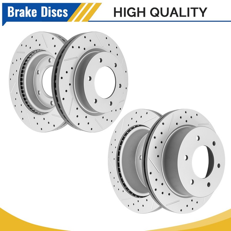 12.24” Front & 12.13” Rear Disc Brake Rotors Set for 2019-2023 Ford Ranger