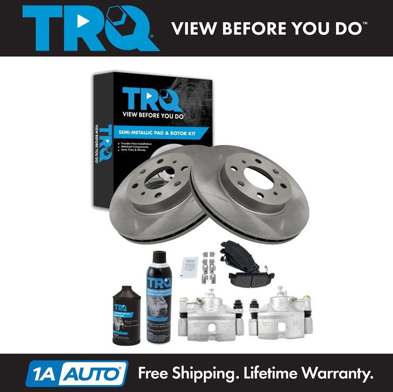 TRQ Front Brake Pad & Rotor Kit Fits 1990-2000 Honda