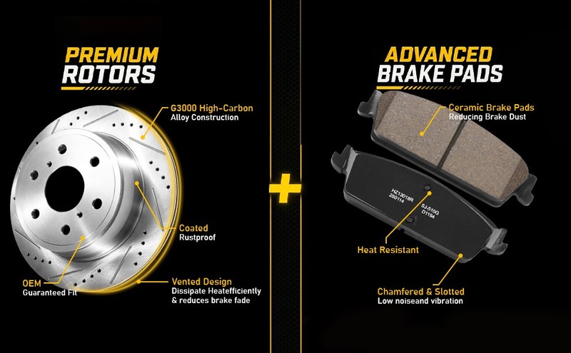Front Rear Rotors Brake Pads Kit for Chevy Tahoe Silverado GMC Sierra 1500 Yukon gallery