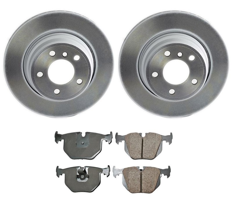 Akebono Rear Brake Kit Euro Ceramic Pads 324mm Disc Rotors for BMW E53 X5 02-06