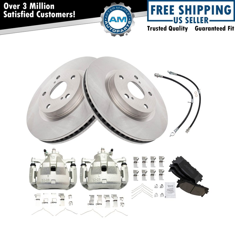 Brake Pad & Rotor Kit Ceramic Fits Lexus Toyota