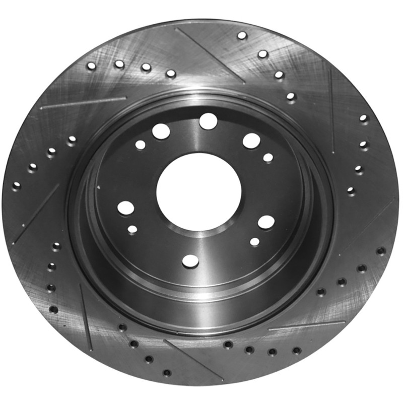 282mm Drilled & Slottd Brake Rotors for Honda CR-V 2002 2003 2004 L4 2.4L Rear gallery