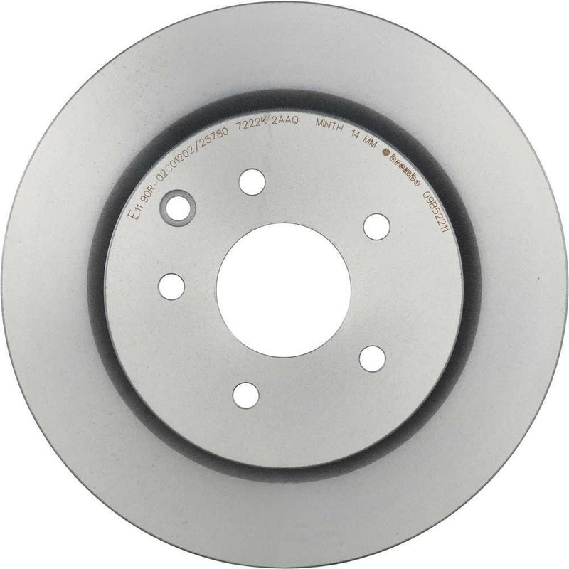 Disc Brake Rotor-Premium UV Coated OE Equivalent Rotor Brembo 09.B522.11