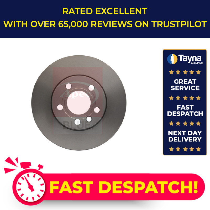 2x Brake Discs Pair Solid fits VW CARAVELLE Mk4 2.4D Front 96 to 98 AAB 282mm