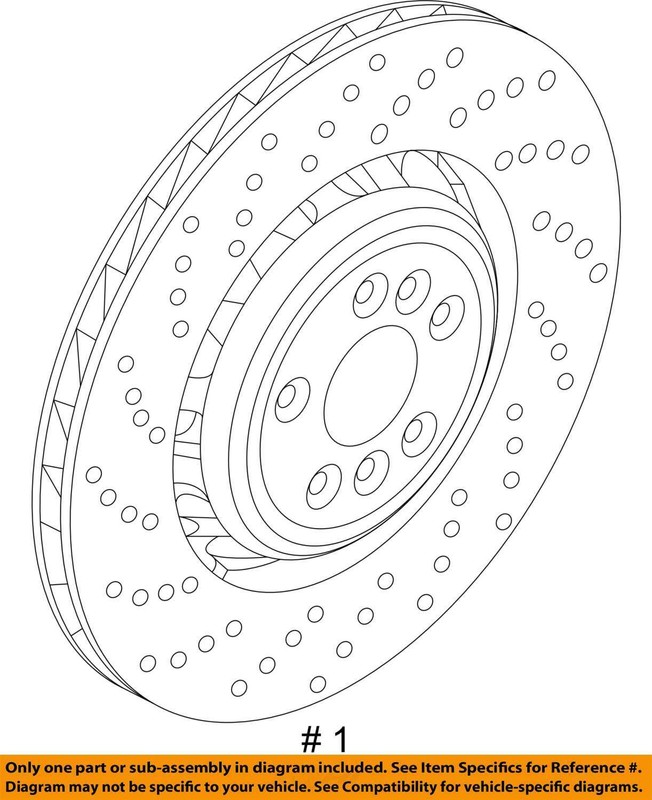 BMW OEM 19-24 X5,X6,X7 Rear Suspension Brake Components-Rotor 34206898494 gallery