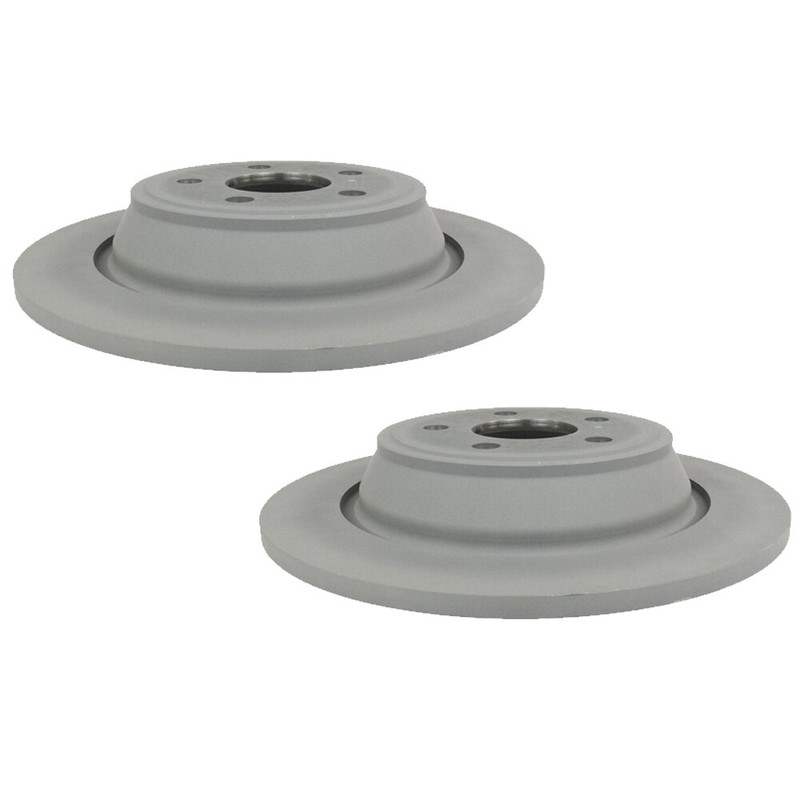 Motorcraft OEM Set of 2 315mm Rear Solid Disc Brake Rotors for Ford Lincoln