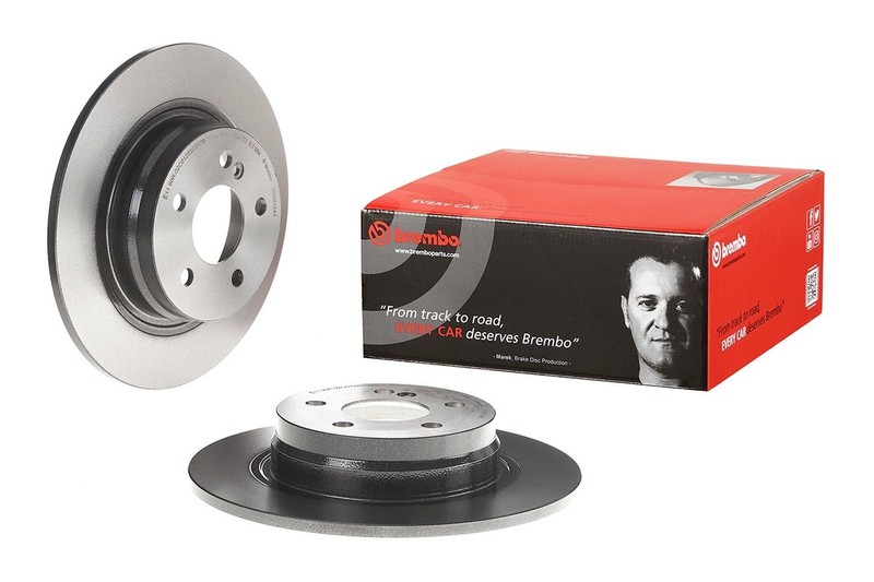 Rear Rotor Fits 2008-2014 Mercedes-Benz C300 08.A612.41 gallery