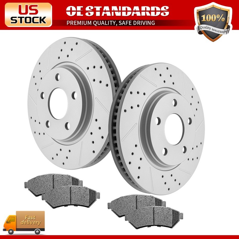 Front Disc Rotors Ceramic Brake Pads for Chevy Uplander Pontiac Montana Relay