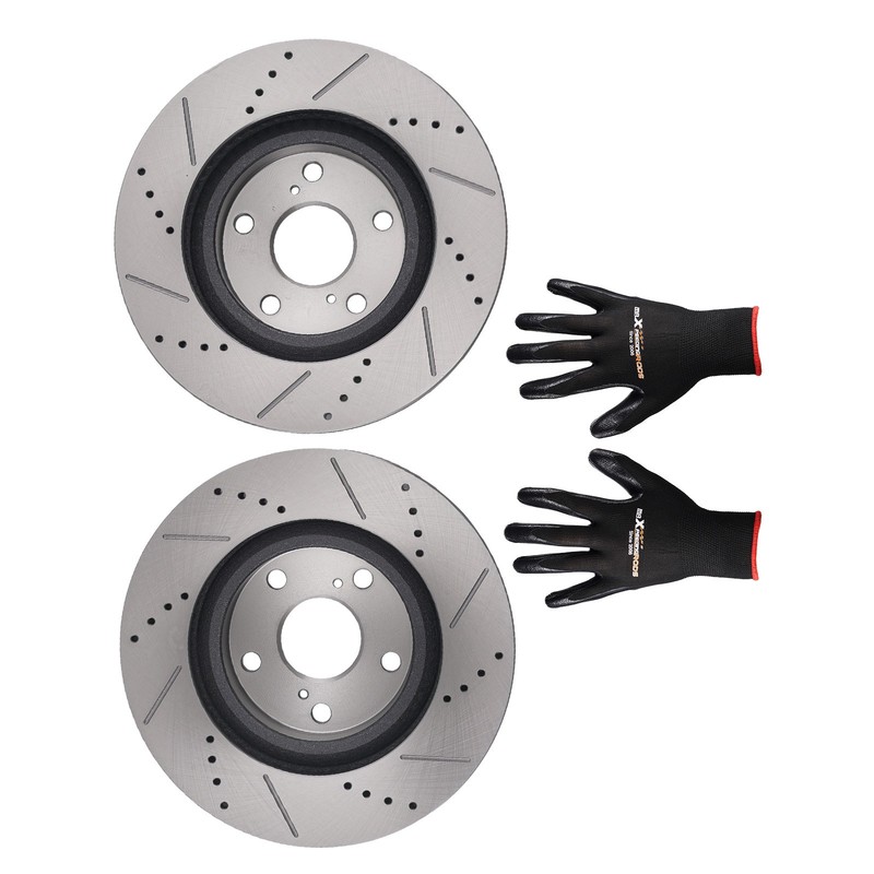 Front Disc Brake Rotors Kit for Toyota Matrix RAV4 Avalon Camry Mirai S-31434