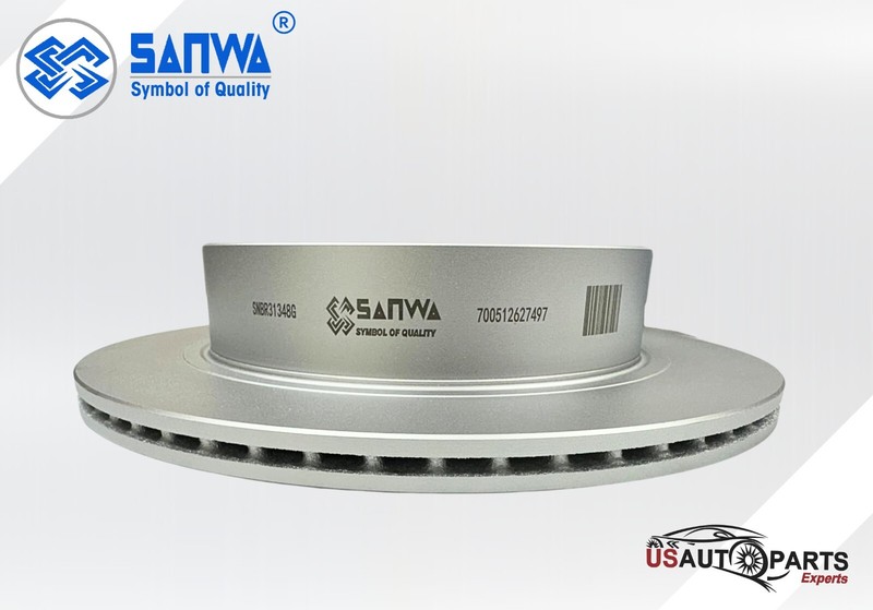 SANWA REAR BRAKE ROTOR VENTED & GEOMET COATED 308mm FOR NISSAN MURANO 13-24 3.5L