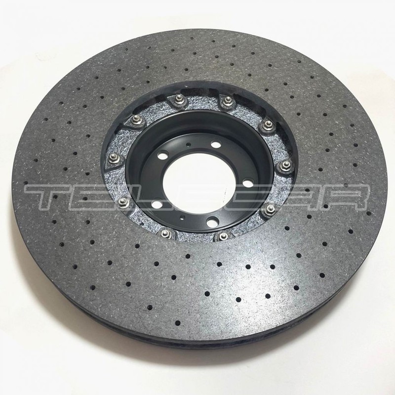 OE Porsche Cayenne 9Y0 NEW 21'' PCCB L Front Disc Ceramic 9Y0615301AH gallery