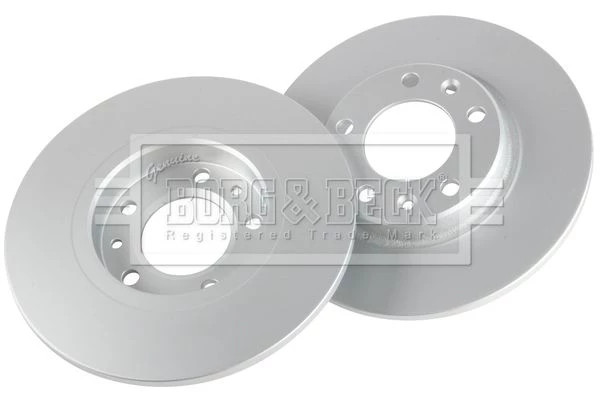 Borg & Beck BBD5350 Rear Brake Discs Pair 268mm Solid Fits Citroen Ds Fiat Opel gallery