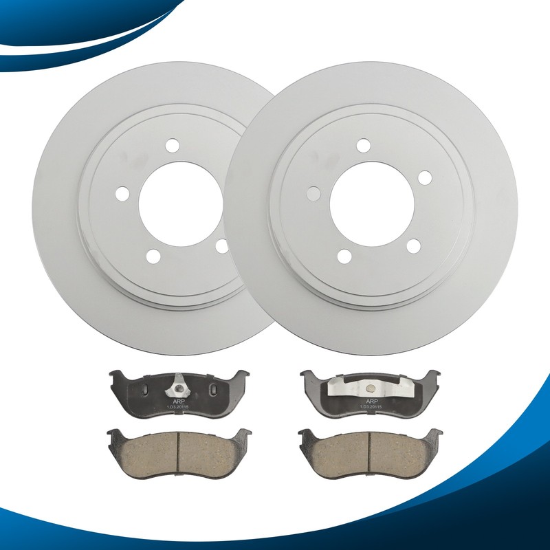 Rear Disc Rotors Brake Pads Kit for 2002-2005 Ford Explorer Mercury Mountaineer