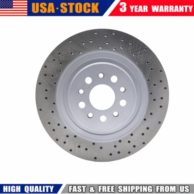 2Pcs Front Brake Rotors For Maserati Ghibli Quattroporte Brake Disc 670030935 US gallery